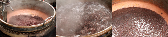 小豆を作る工程の写真